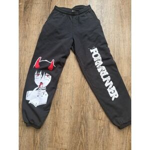Frontrunner Anime Devil Girl Sweatpants Black Size S Streetwear Joggers